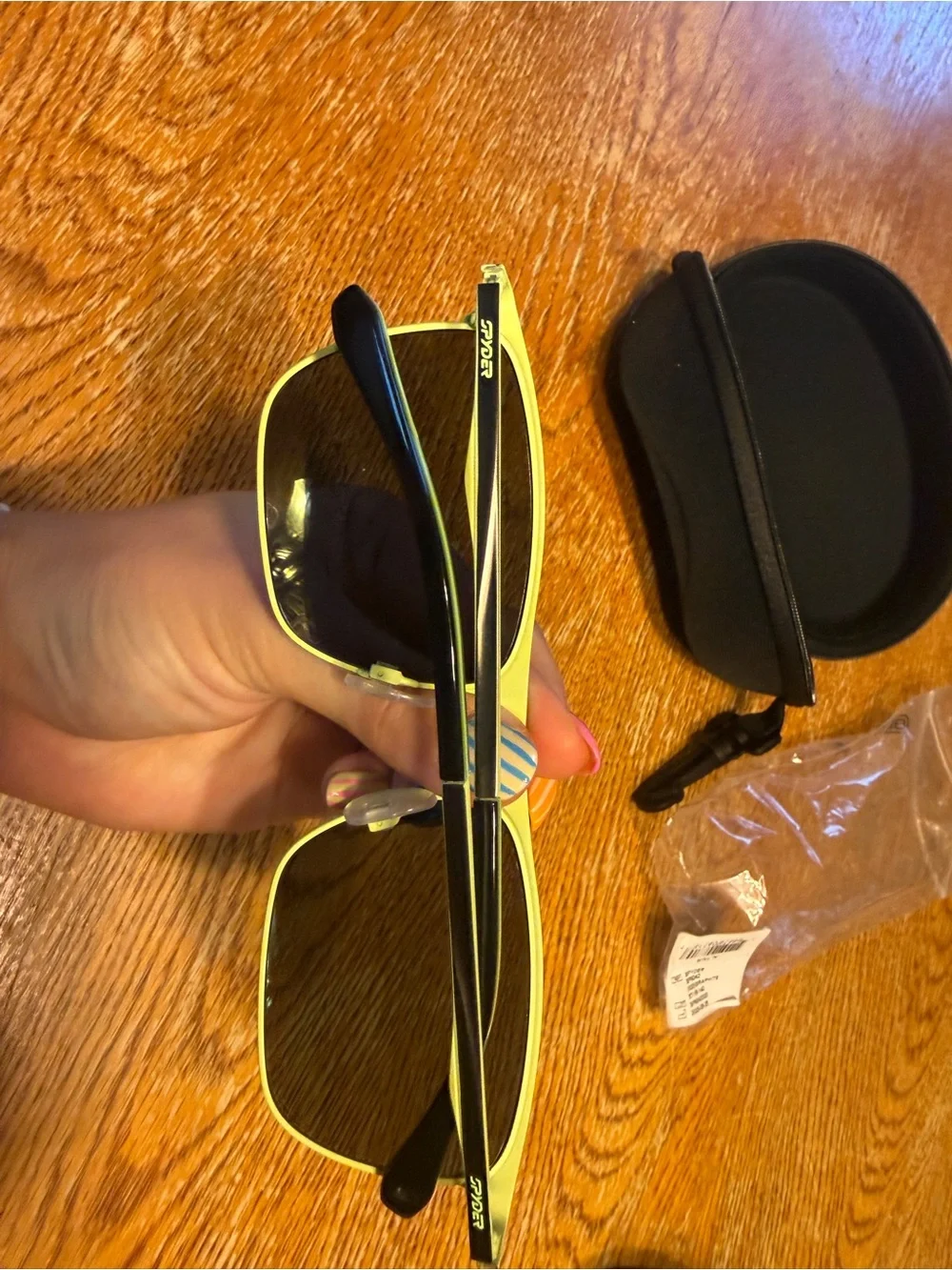 Spyder Men's Sunglasses in Black with Green Accents